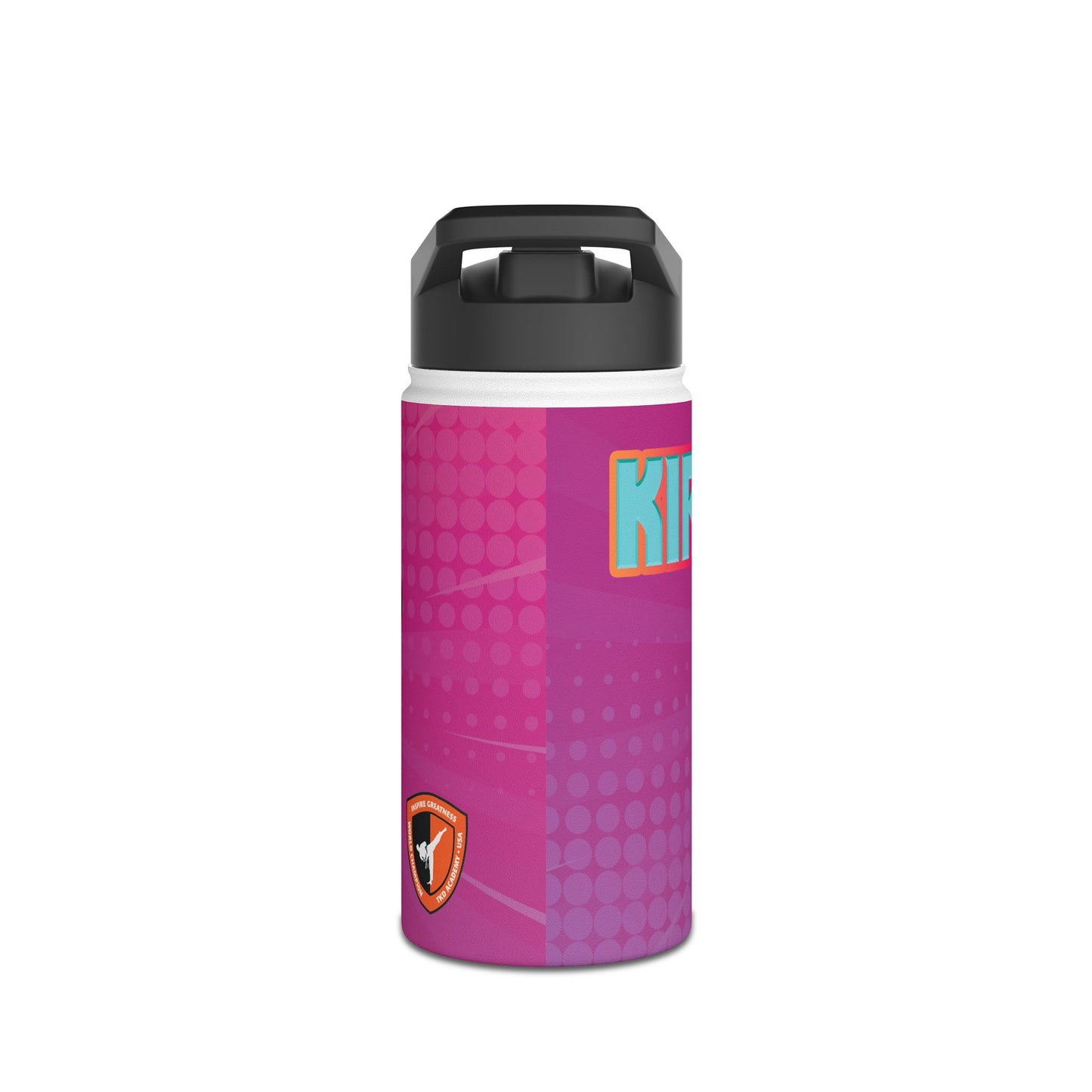 Kids' Stainless Steel Water Bottle - Leo's Adventures at Champions Academy Design